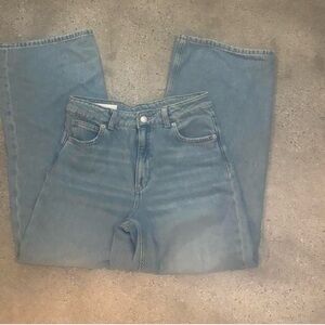 Zara Men's Denim Relaxed Jeans - Light Blue